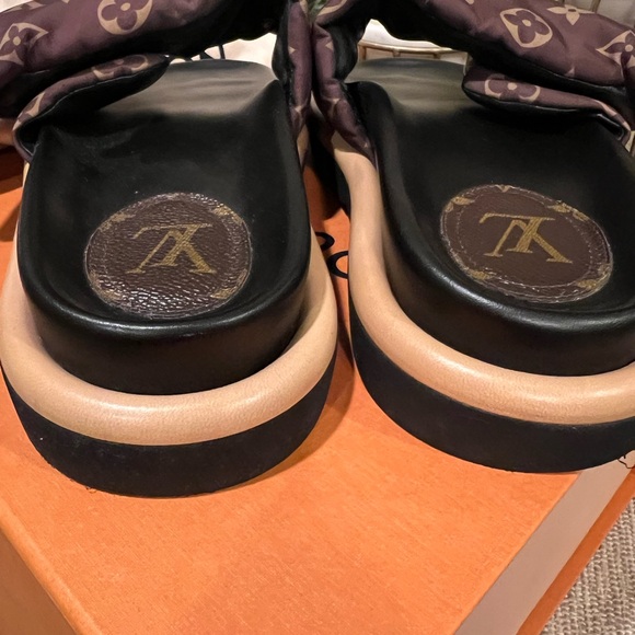 SOLD !Louis Vuitton slipper pillow sz.39 brown beige slides with box - Picture 6 of 9